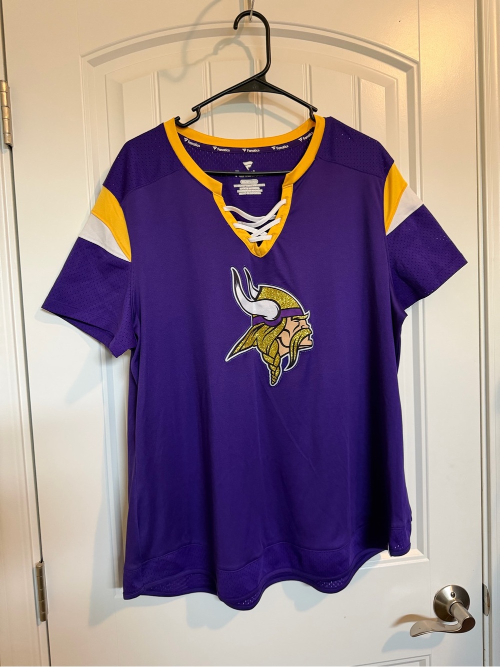 Minnesota Vikings Women's Purple Lace-Up Fanatics Jersey